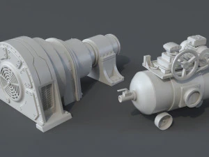factory units 4 - 20 pieces 3D Model
