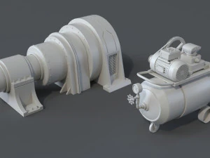 factory units 4 - 20 pieces 3D Model