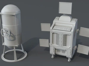 factory units 4 - 20 pieces 3D Model