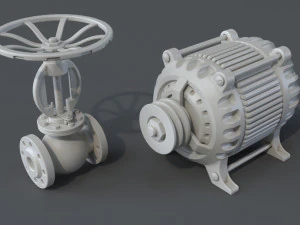 factory units 4 - 20 pieces 3D Model