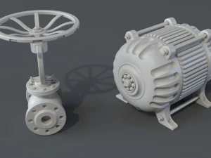factory units 4 - 20 pieces 3D Model
