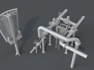 factory units 5 - 20 pieces Modelo 3D