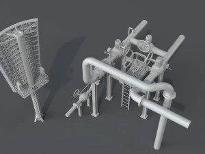 factory units 5 - 20 pieces 3D Model