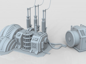factory units 6 - 20 pieces 3D Model