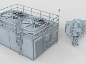factory units 6 - 20 pieces 3D Model