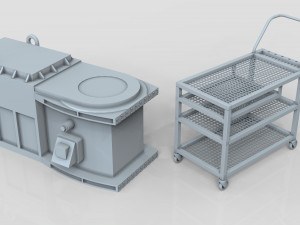 factory units 6 - 20 pieces 3D Model