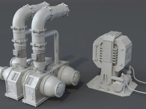 factory units 7 - 20 pieces 3D Model