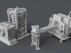 factory units 7 - 20 pieces 3D Model