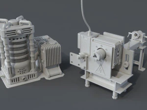 factory units 7 - 20 pieces 3D Model