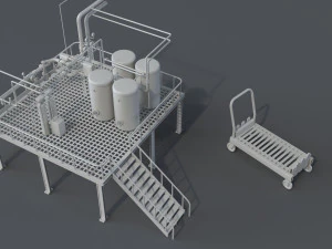 factory units 7 - 20 pieces 3D Model