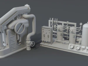 factory units 7 - 20 pieces 3D Model