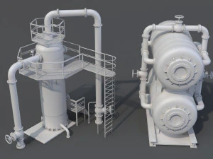 factory units 8 - 20 pieces 3D Model