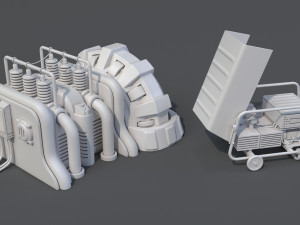 factory units 8 - 20 pieces Modèle 3D