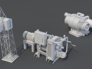 factory units 8 - 20 pieces Modèle 3D