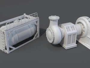 factory units 8 - 20 pieces 3D Model