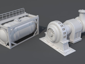 factory units 8 - 20 pieces Modèle 3D