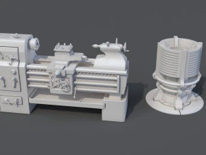 factory units 8 - 20 pieces 3D Model