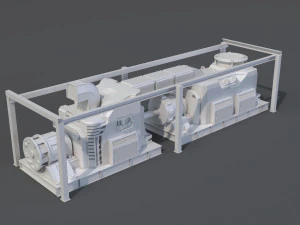 factory units 8 - 20 pieces 3D Model