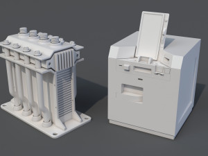 factory units 8 - 20 pieces Modèle 3D