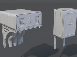 factory units 8 - 20 pieces 3D Model