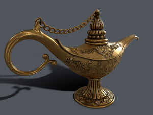 magic oil lamp 3D Model