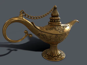magic oil lamp 3D Model