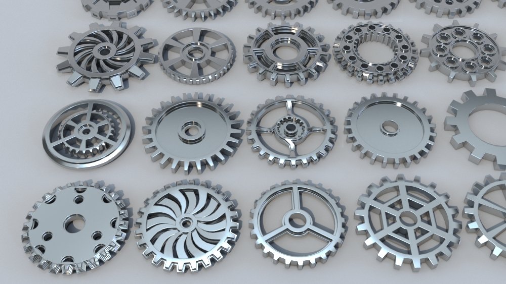 gear Free 3D Model in Parts 3DExport