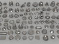 bolts and knobs-part-1-100 pieces 3D Модель