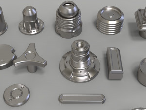 bolts and knobs-part-1-100 pieces 3D Модель