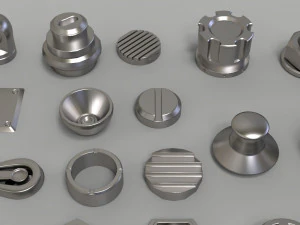 bolts and knobs-part-1-100 pieces 3D Model