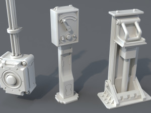 industrial switches - 20 pieces 3D Модель