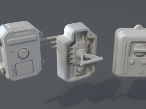 industrial switches - 20 pieces 3D Модель