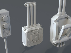 industrial switches - 20 pieces 3D Модель