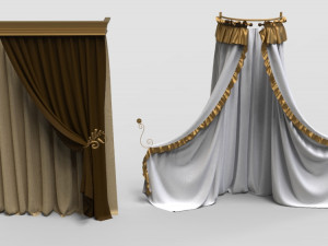 curtains - part - 1 - 20 pieces 3D मॉडल