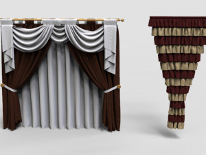 curtains - part - 1 - 20 pieces 3D मॉडल