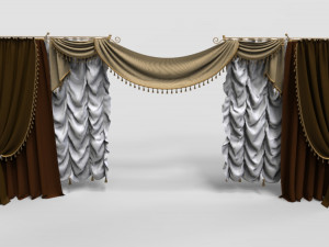 curtains - part - 1 - 20 pieces 3D मॉडल