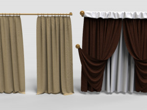curtains - part - 1 - 20 pieces 3D मॉडल