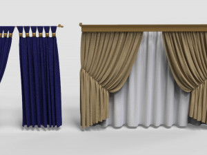 curtains - part - 1 - 20 pieces 3D मॉडल