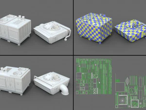 cole&ccedil;&atilde;o de telhado de constru&ccedil;&atilde;o - 1 - 40 pe&ccedil;as Modelo 3D