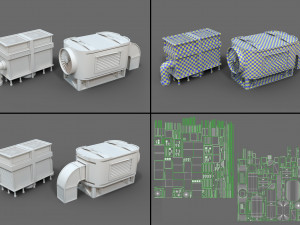 building roof collection - 1 - 40 pieces Model 3D