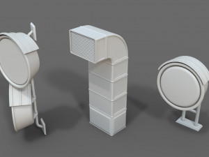 building roof collection - 1 - 40 pieces Model 3D