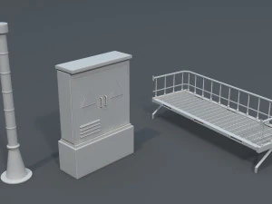 building roof collection - 2 - 40 pieces 3D Model