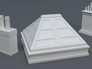 building roof collection - 2 - 40 pieces 3D Model