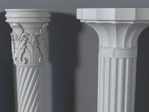 columns collection -1 - 10 pieces 3D Model