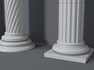 columns collection -1 - 10 pieces 3D Model