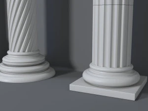columns collection -1 - 10 pieces 3D Model