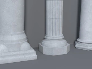 columns collection -2 - 10 pieces 3D Model