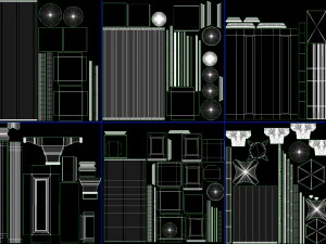 columns collection -3 - 10 pieces 3D Model
