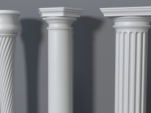 columns collection -3 - 10 pieces 3D 模型