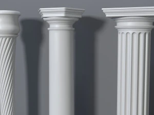 columns collection -3 - 10 pieces 3D Model
